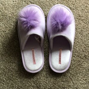 Victorious Secret pom-pom slippers